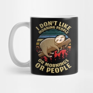 I Hate Morning People Design Or Mornings Or People Sloth Mug